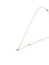 14K Gold Initial + Stone Necklace image 1