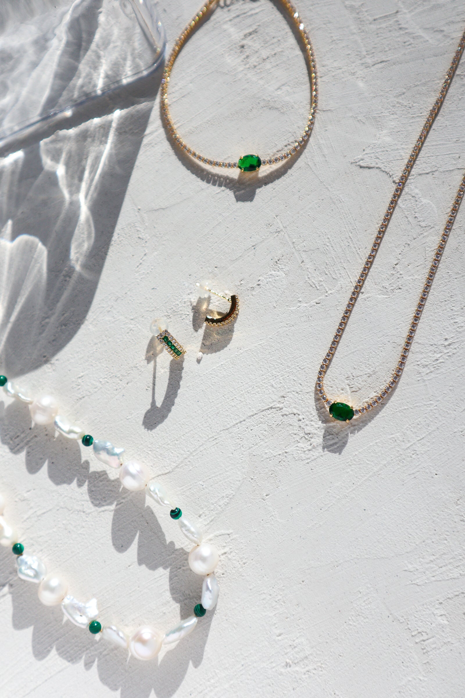 Malachite & Pearl Silver Necklace image 7