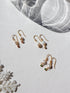 Cubic Drop Pearl Earrings image 0