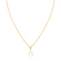 14K Gold Initial Necklace image 0