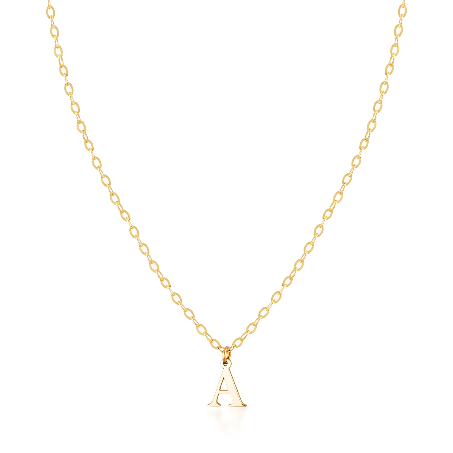 14K Gold Initial Necklace image 0