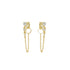 Cubic Link Chain Stud Earrings image 0