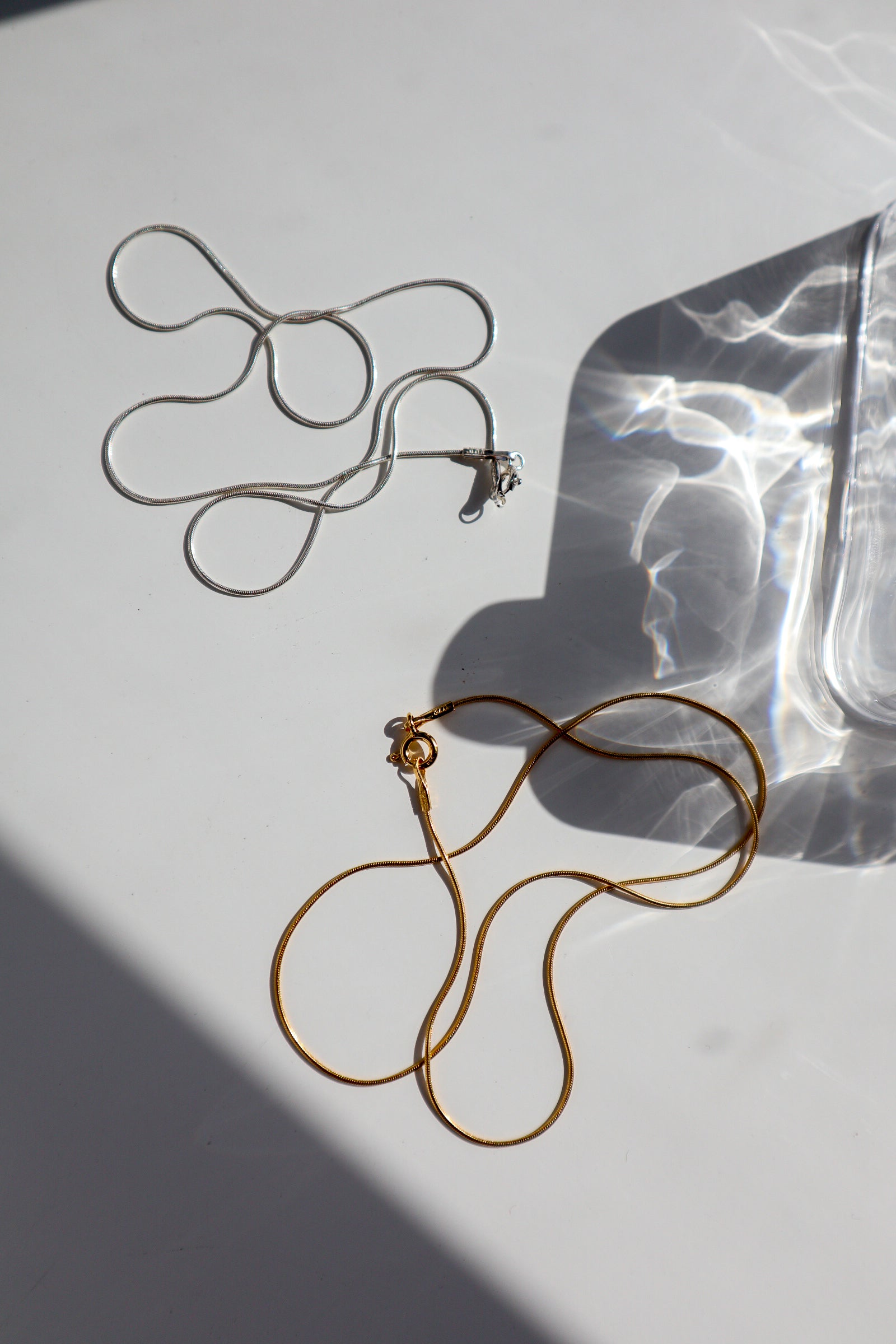 Silver Snake Chain Necklace image 3