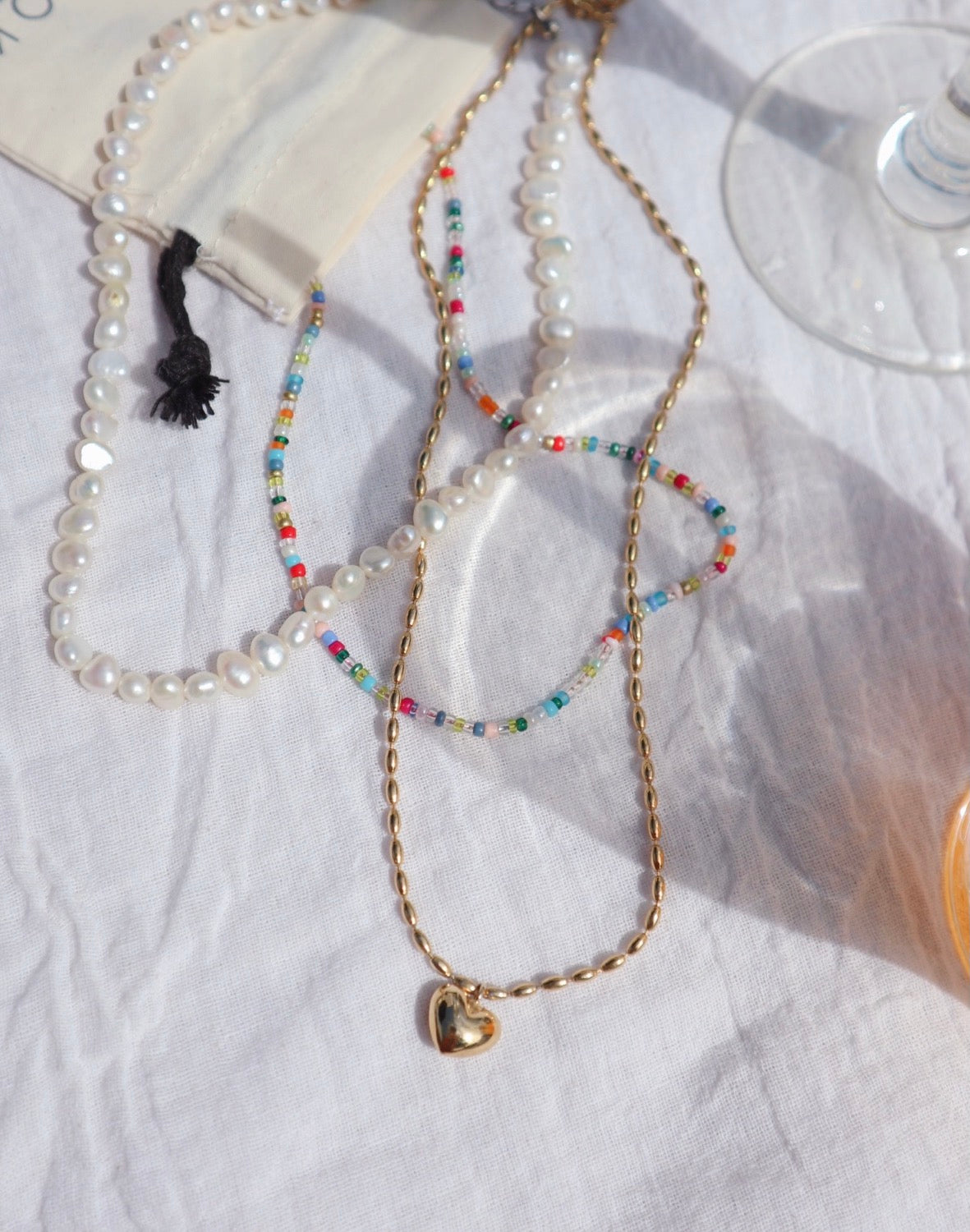 Multi Color Summer Beaded Necklace image 2