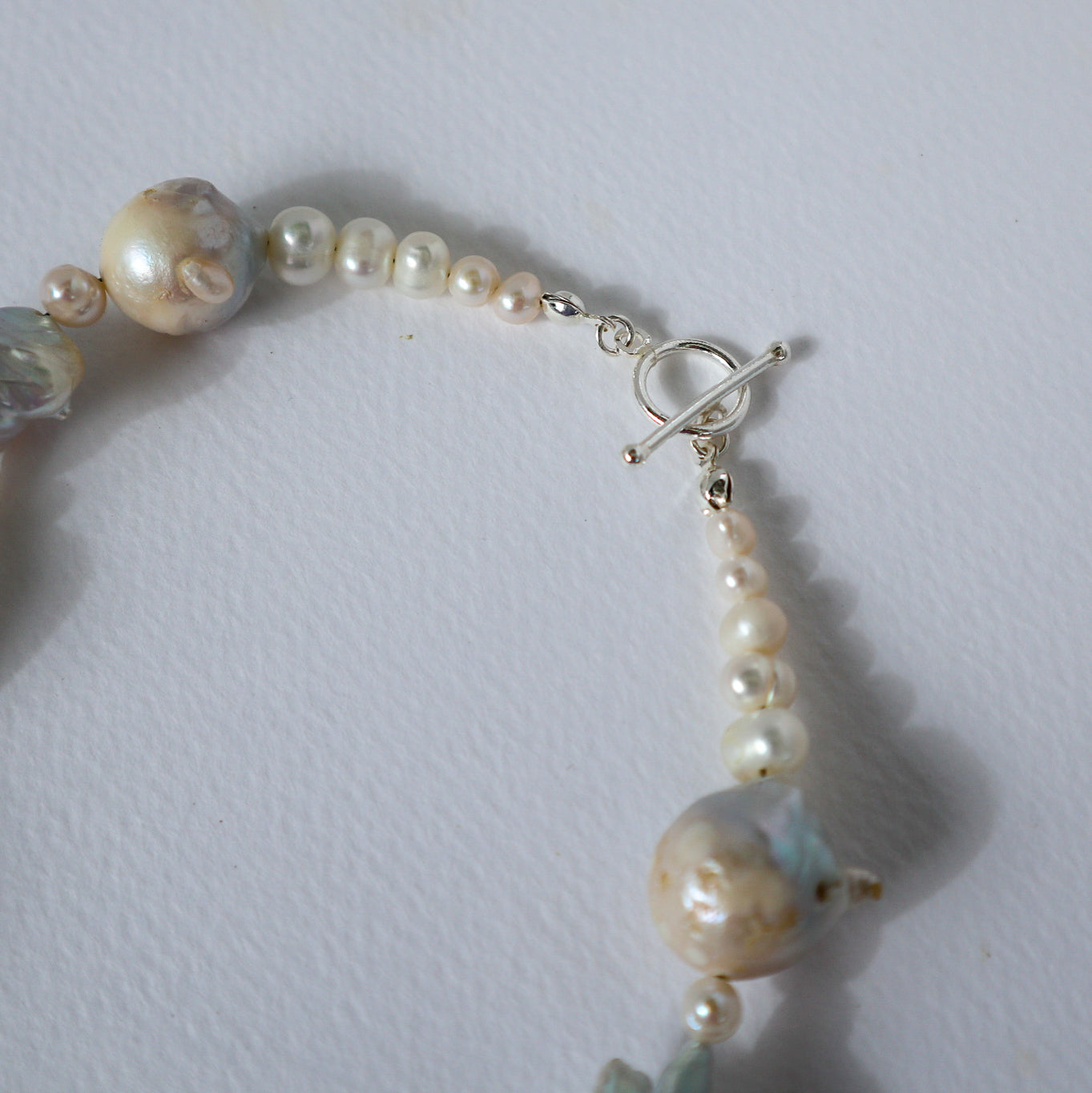 Baroque Pearl Silver Neklace image 3