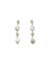 Mumm Crystal + Pearl Drop Earrings   image 0