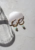 Flow Stone Drop Hoop Earrings image 8