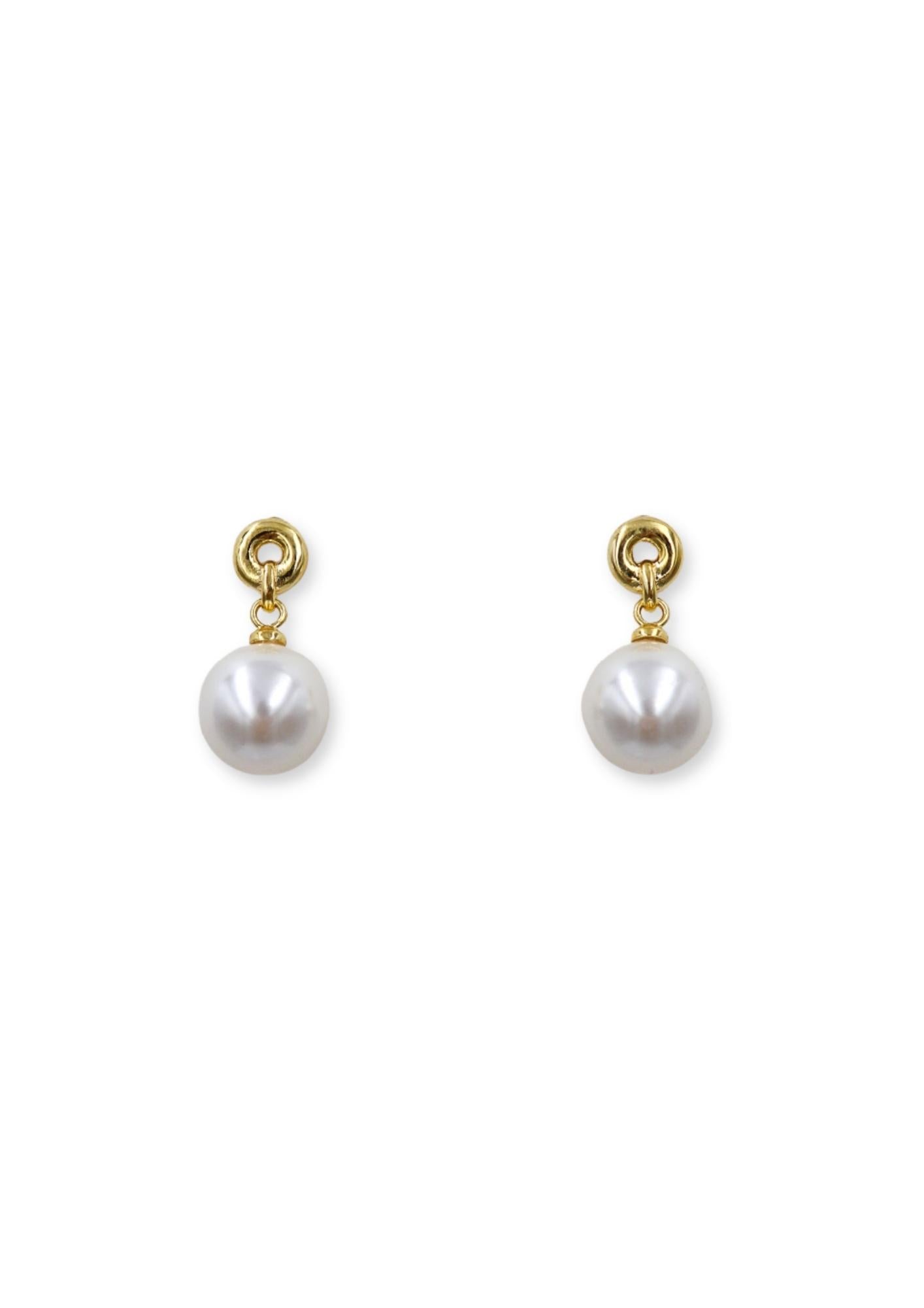 Classic Pearl Stud Earrings image 0
