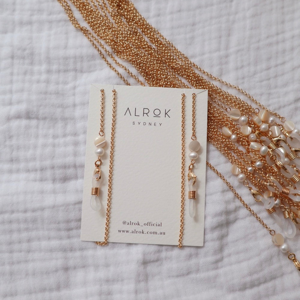 Mother of Pearl Sunglasses / Mask Chain image 1