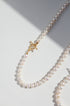 Round Pearl Silver Toggle Necklace image 4