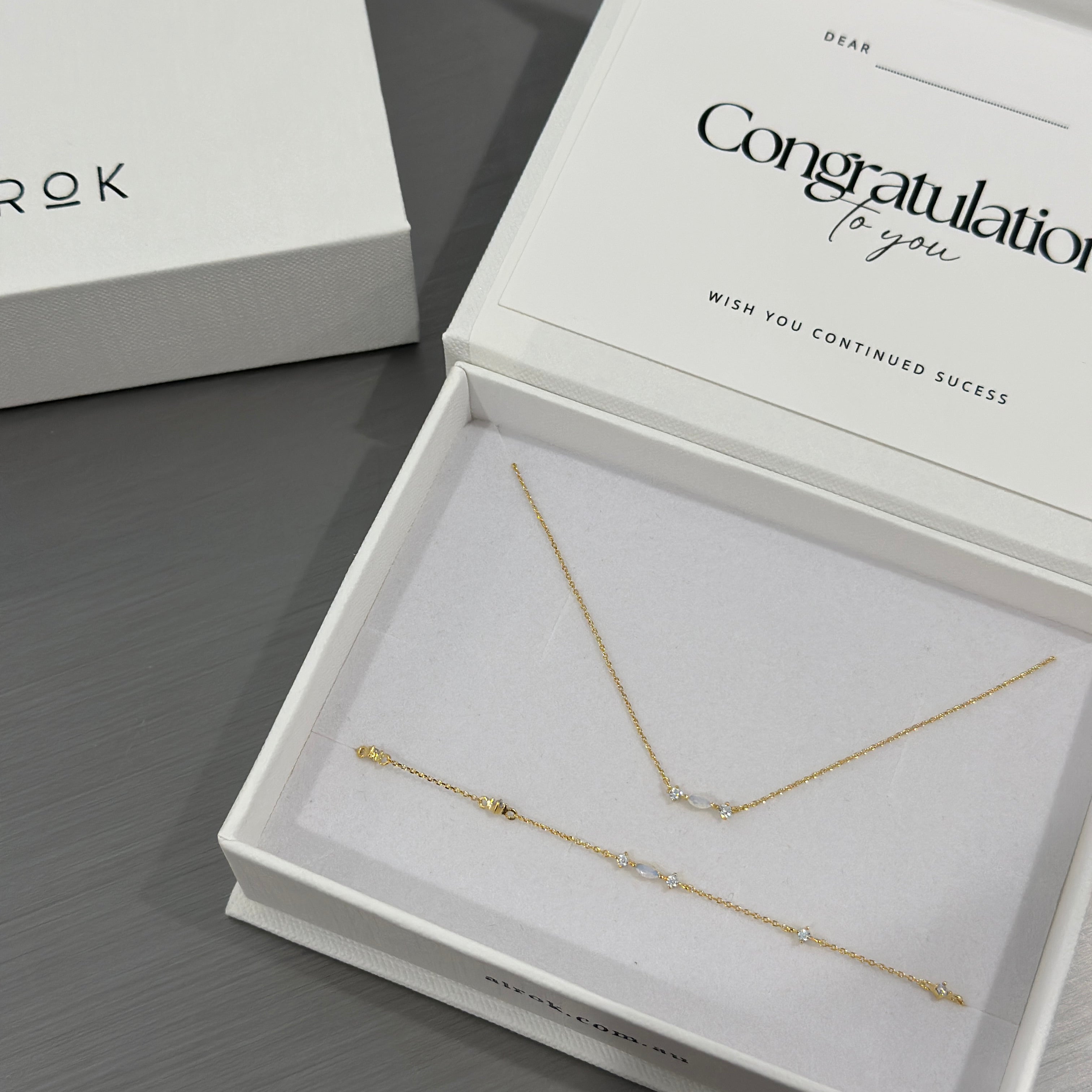 White Opal Cubic Necklace image 4