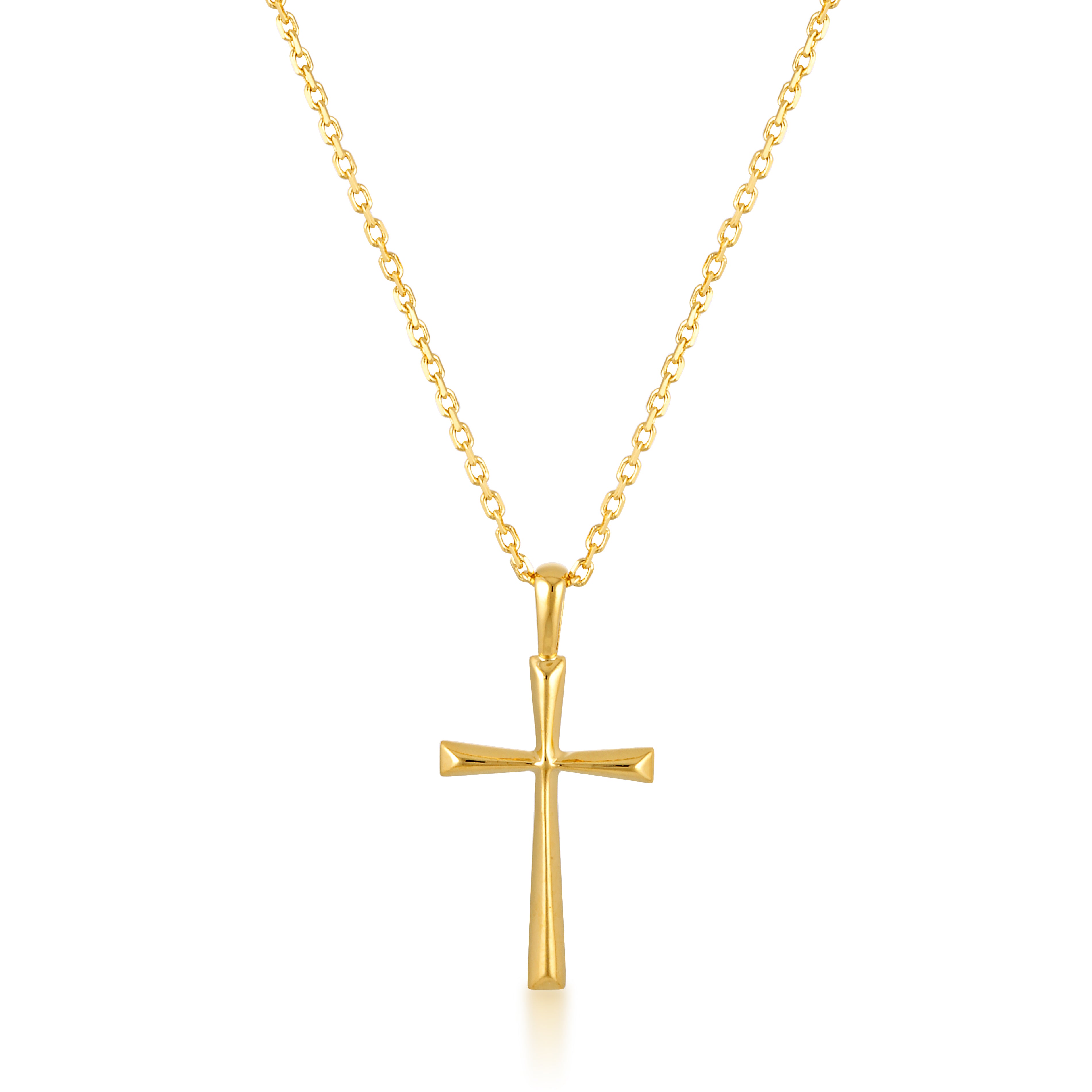 Simple Silver Cross Silver Necklace image 0