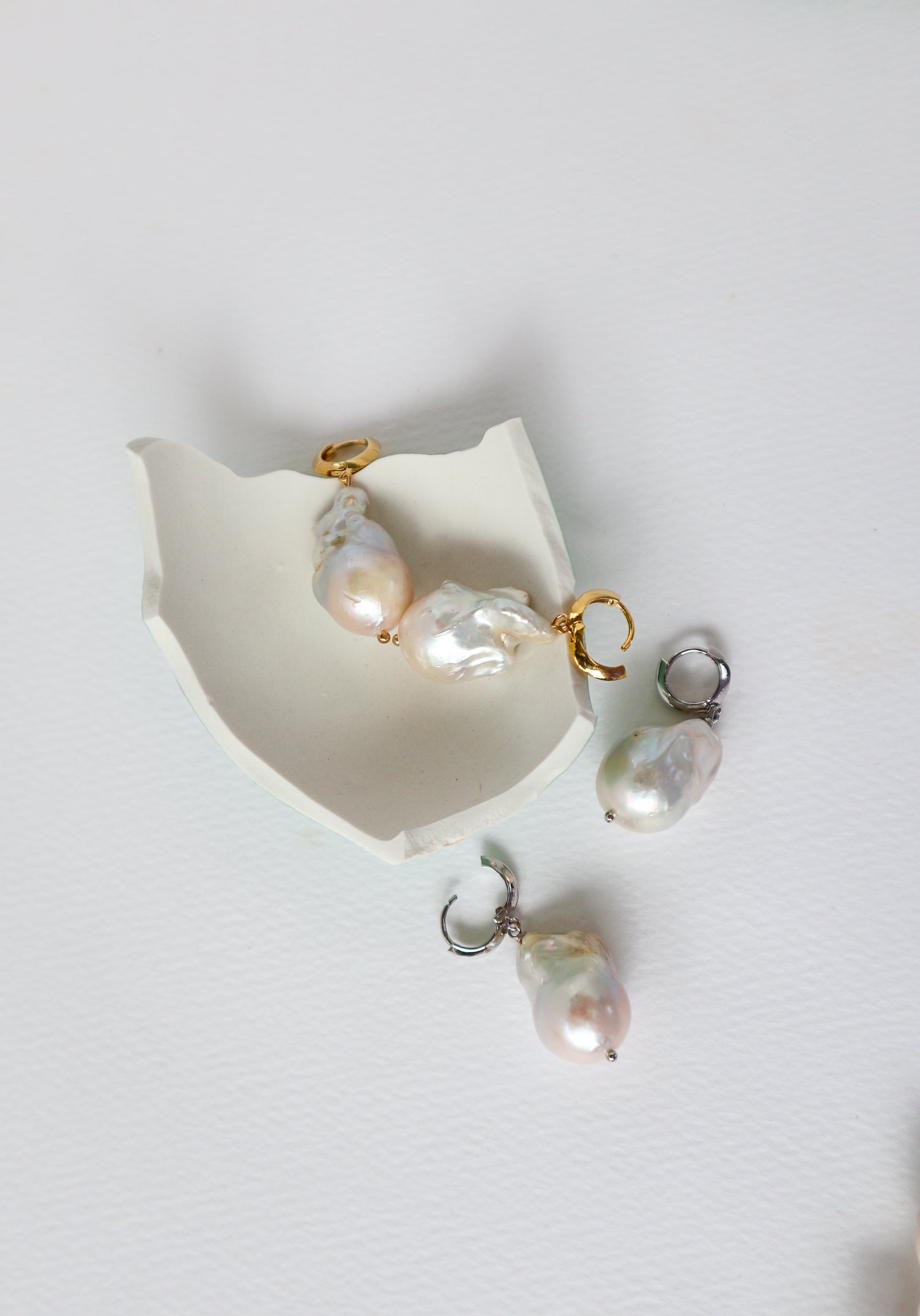 Baroque Pearl Drop Earrings image 0