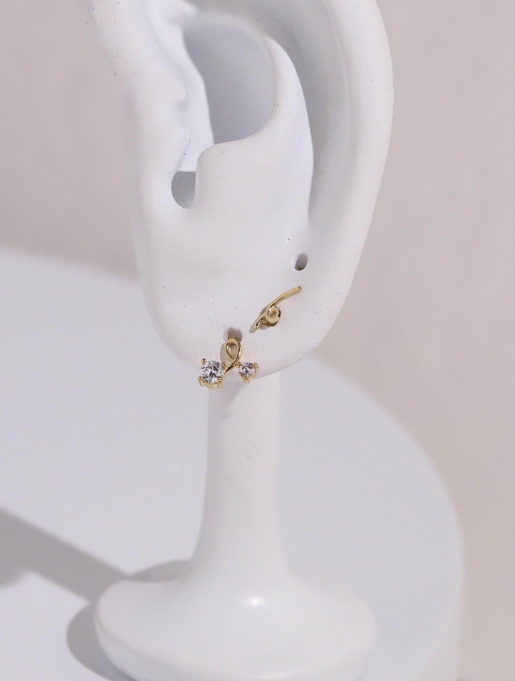 Together Cubic 10K Studs