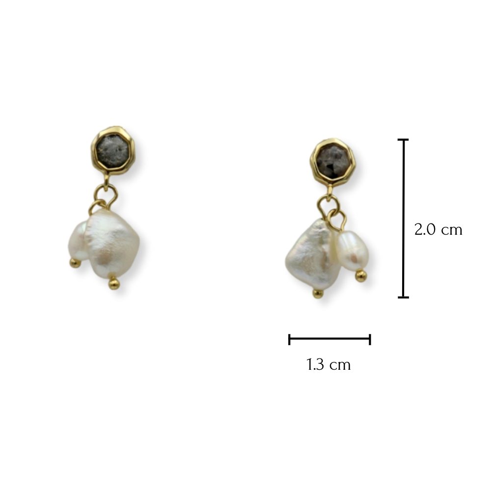 Labradorite Stud Earrings image 1