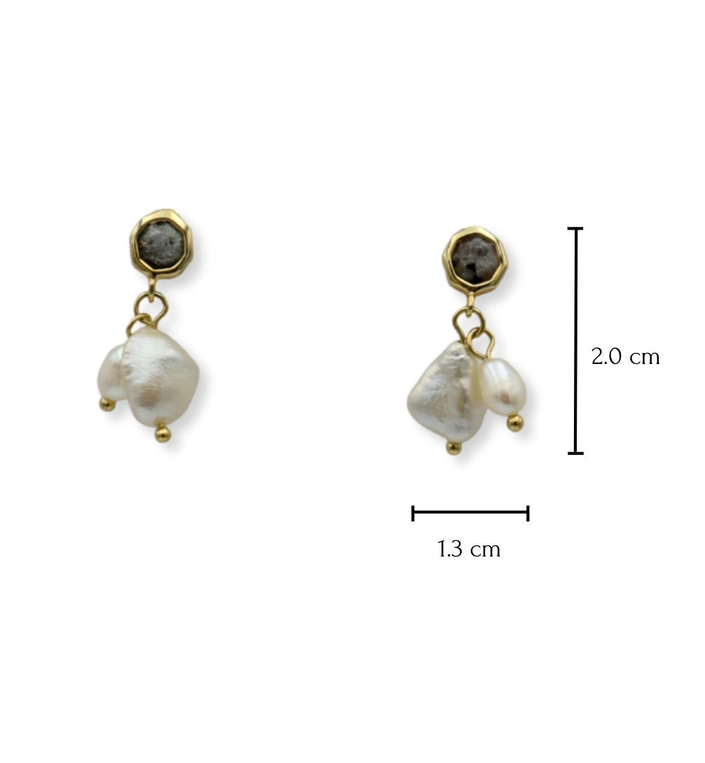 Labradorite Stud Earrings image 1