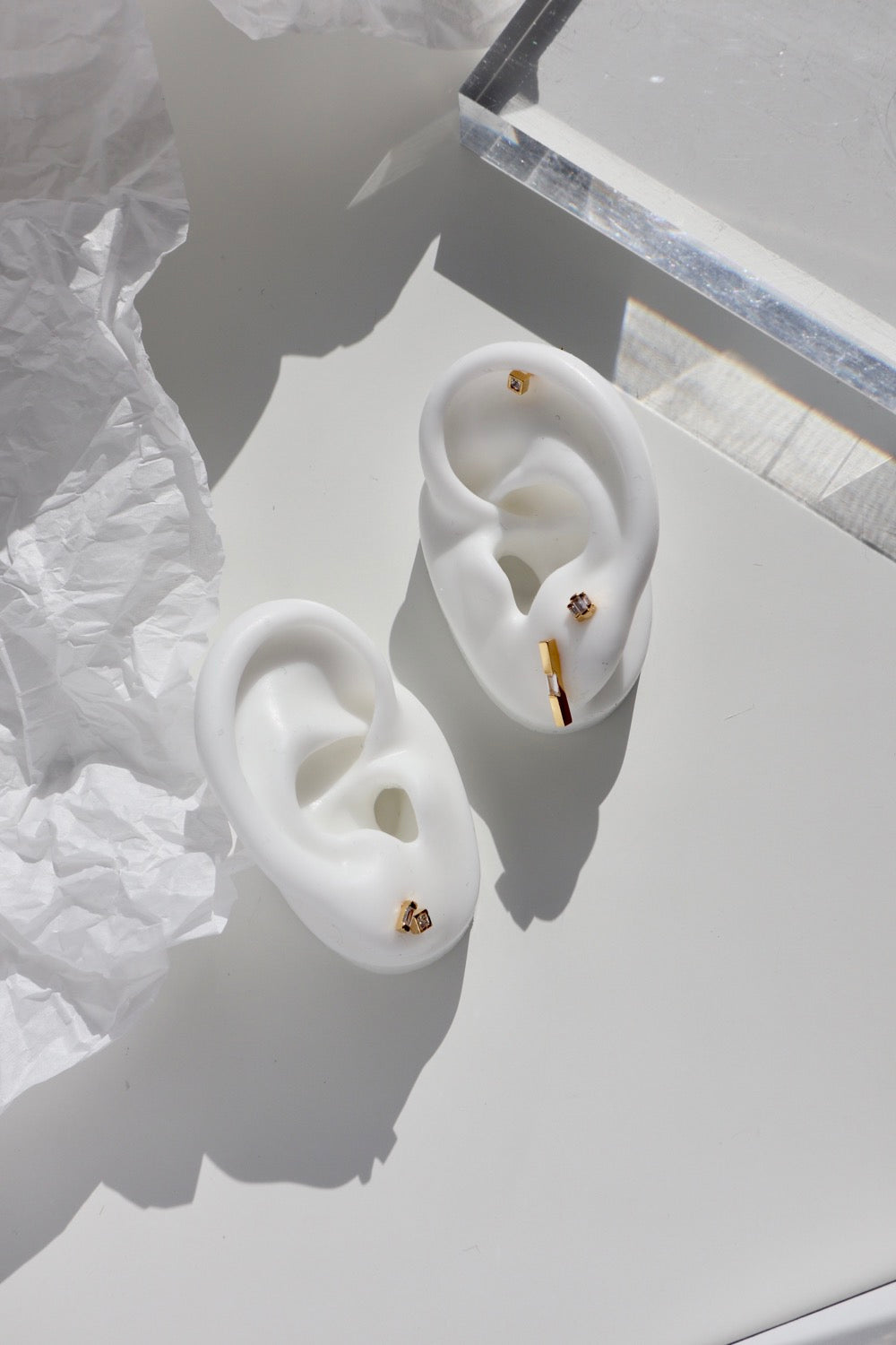 Blanc Silver Stud Earrings Set image 1