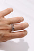 SRR002 Adjustable Twisted Silver Ring  image 5