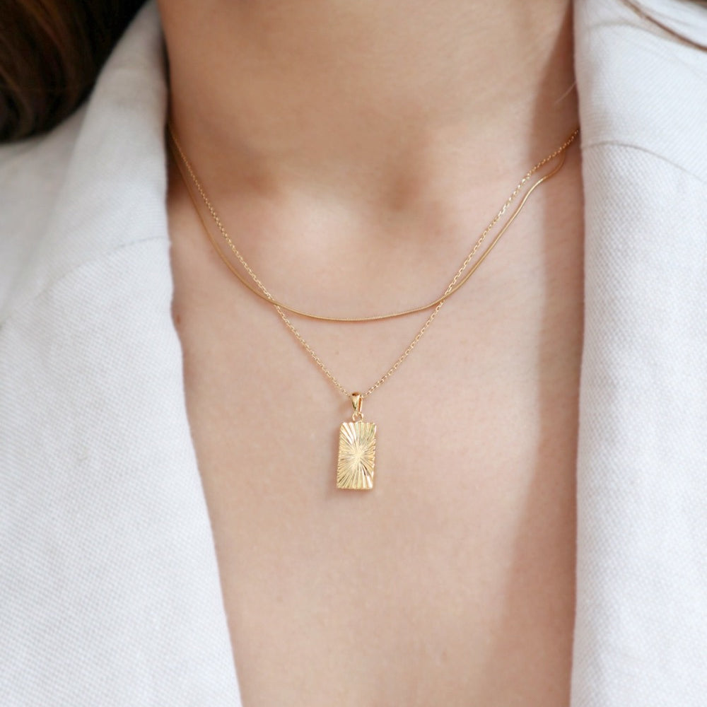 Sunset Silver Necklace image 0