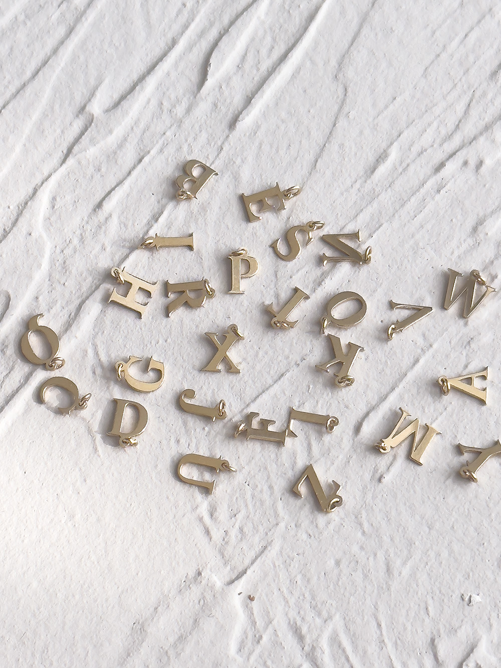 14K Gold Initial Necklace image 5