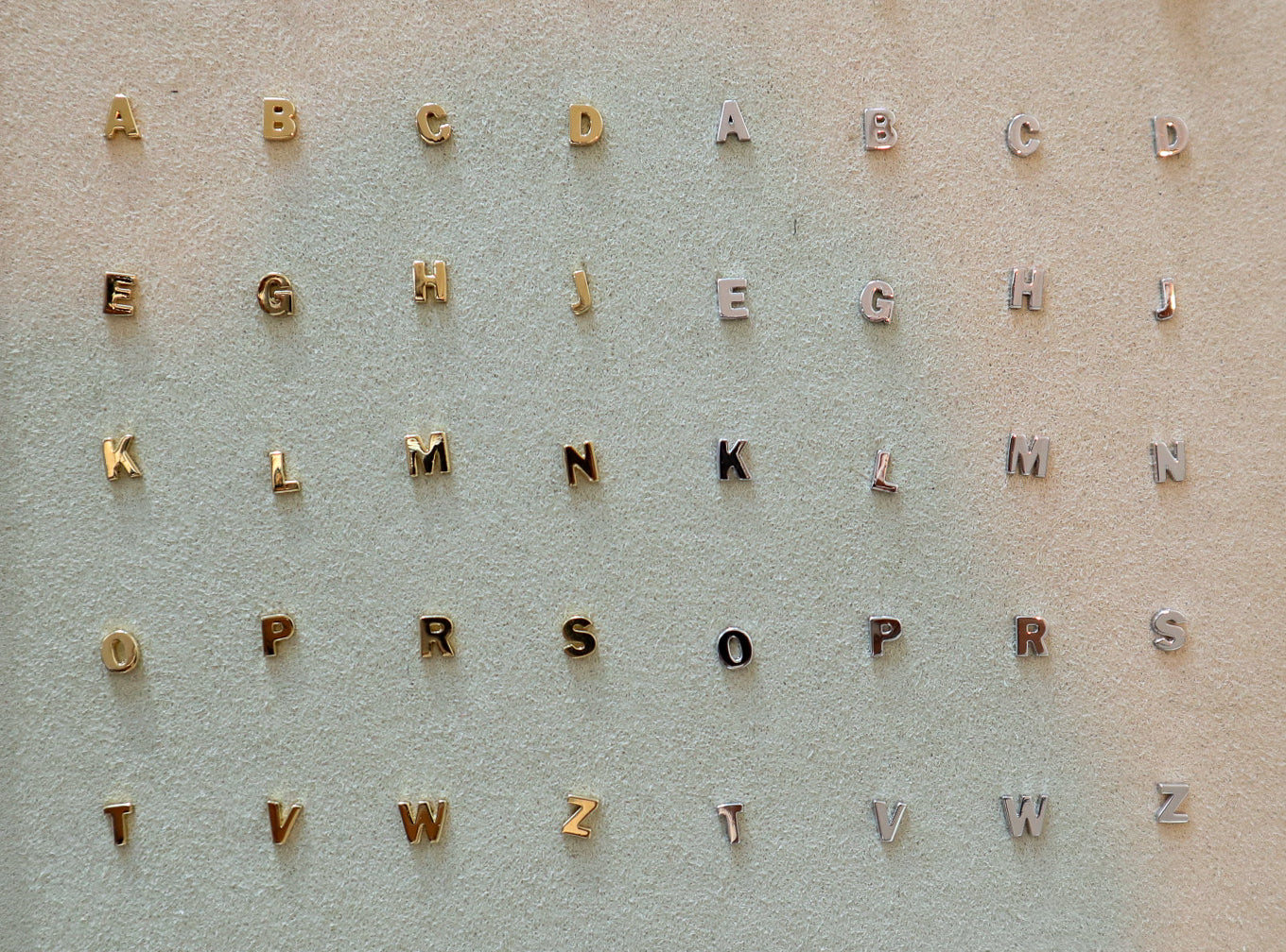 Single Letter Silver Piercing image 3