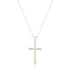 Simple Silver Cross Silver Necklace image 1