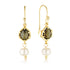 Natural Stone + Pearl Drop Earrings image 4