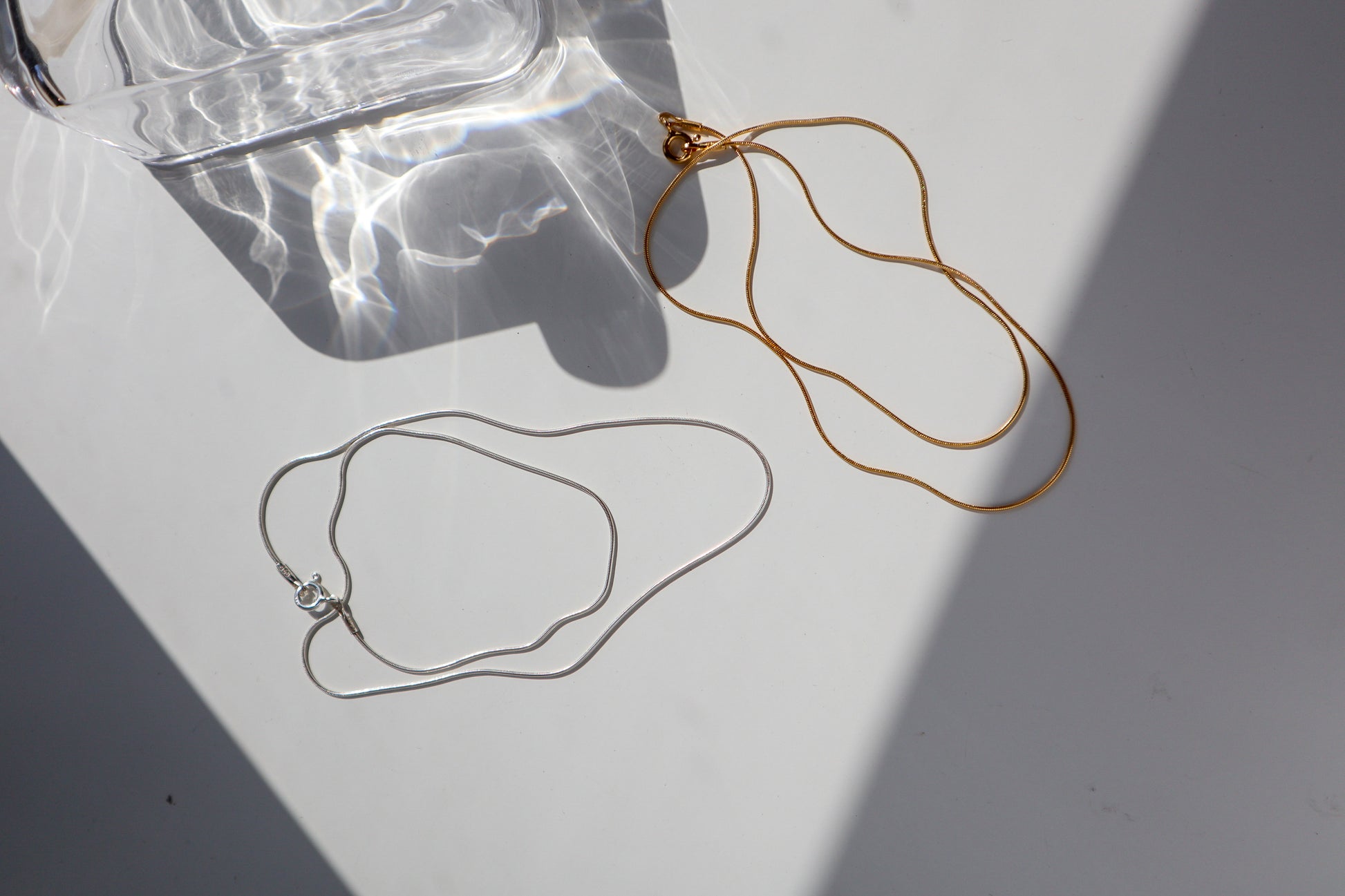 Silver Snake Chain Necklace image 0