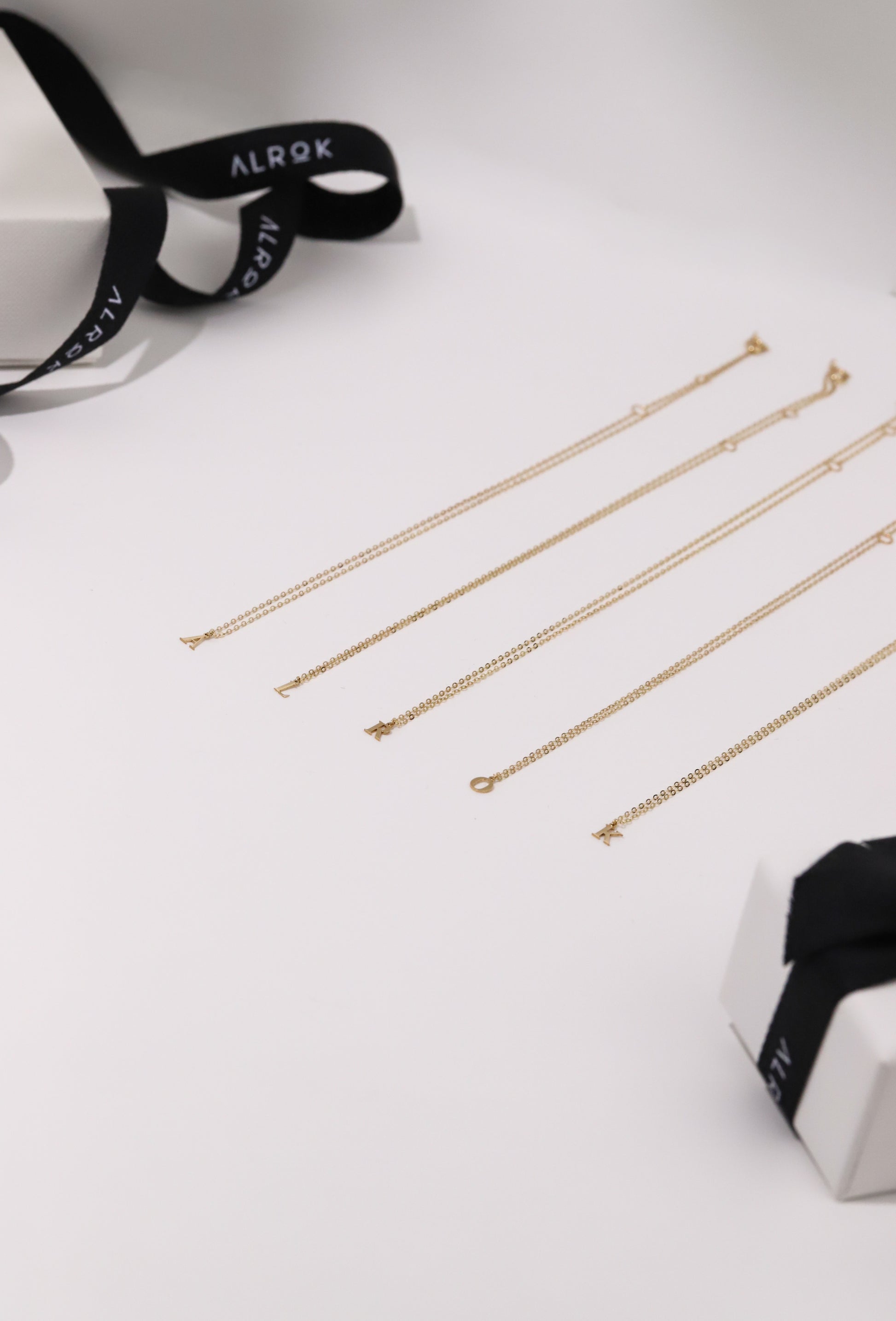 14K Gold Initial Necklace image 3