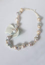 Baroque Pearl Silver Neklace image 0