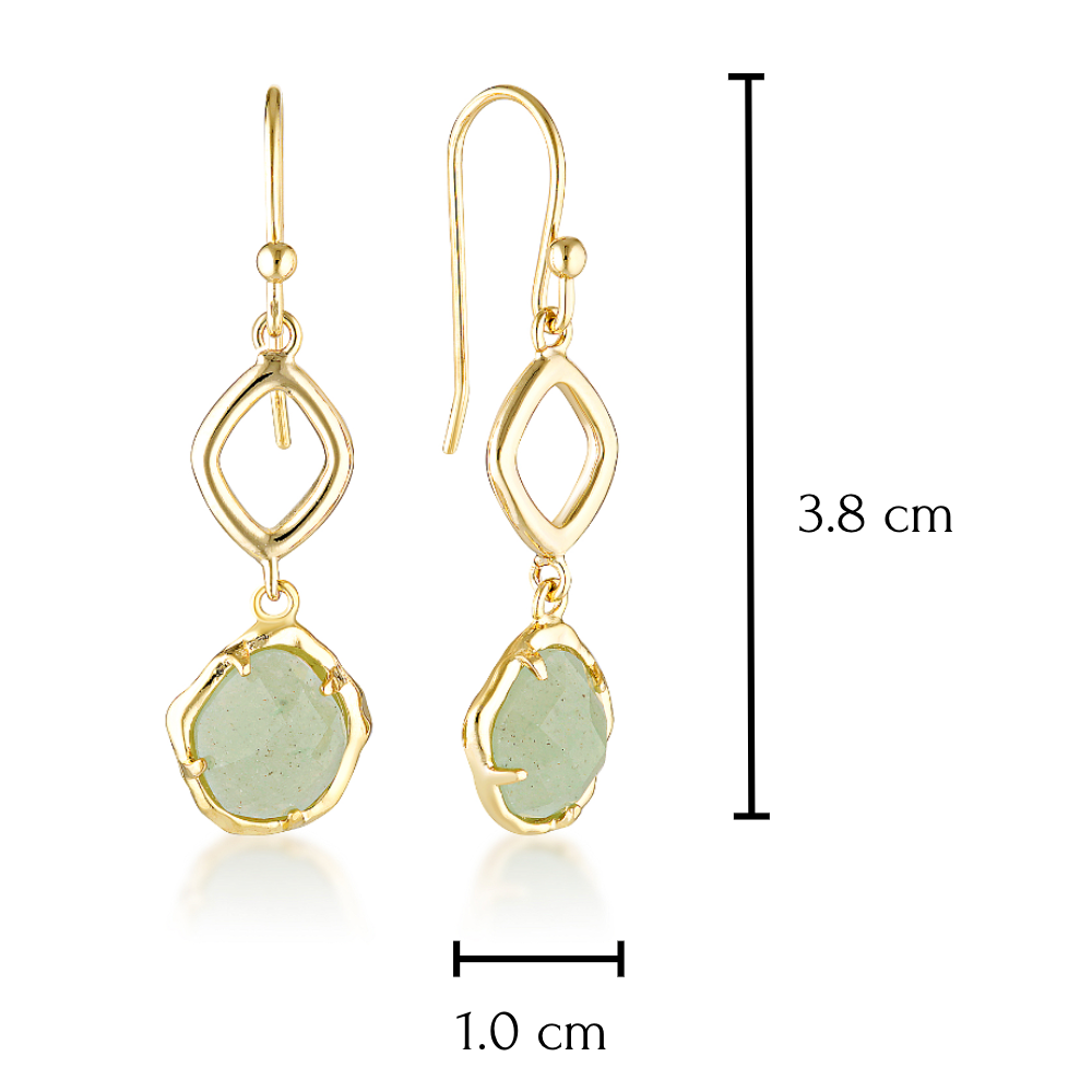 Pebble Stone Drop Earrings image 1