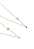 14K Gold Initial + Stone Necklace image 0