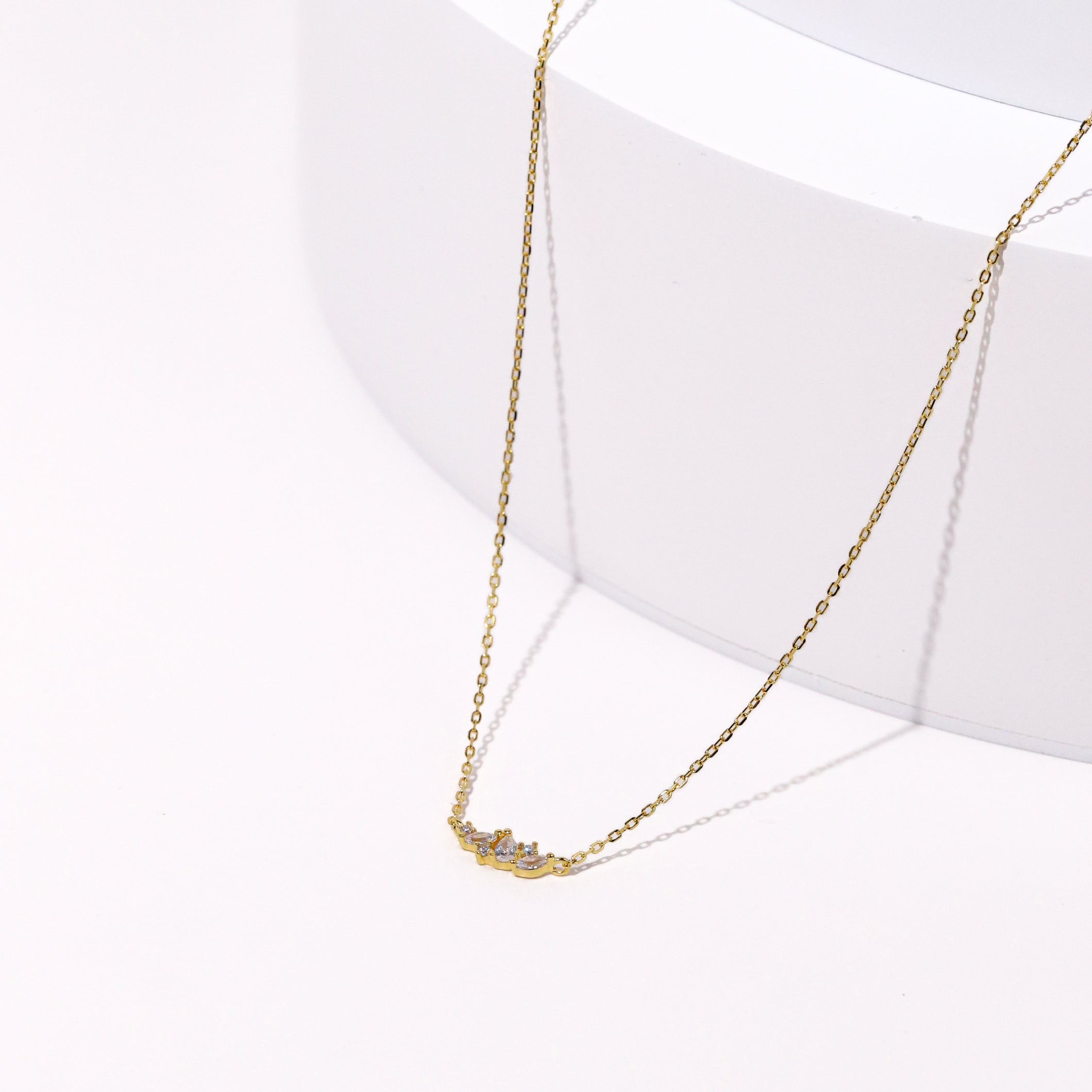 Cubic Cluster Necklace