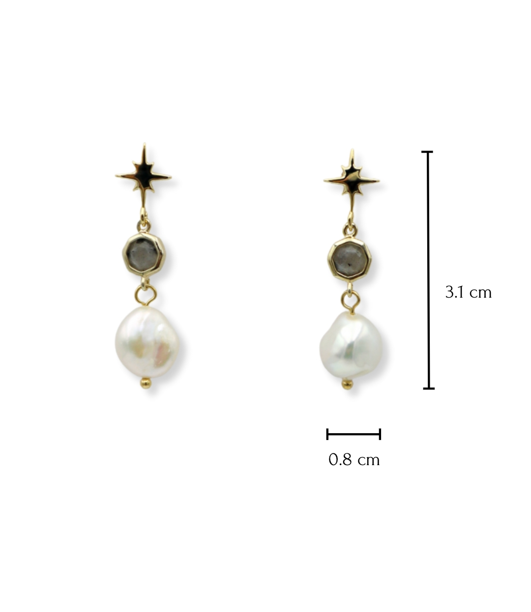 Stardust Labradorite Drop Earrings image 2