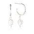 Time Pearl Hoop Earrings image 2