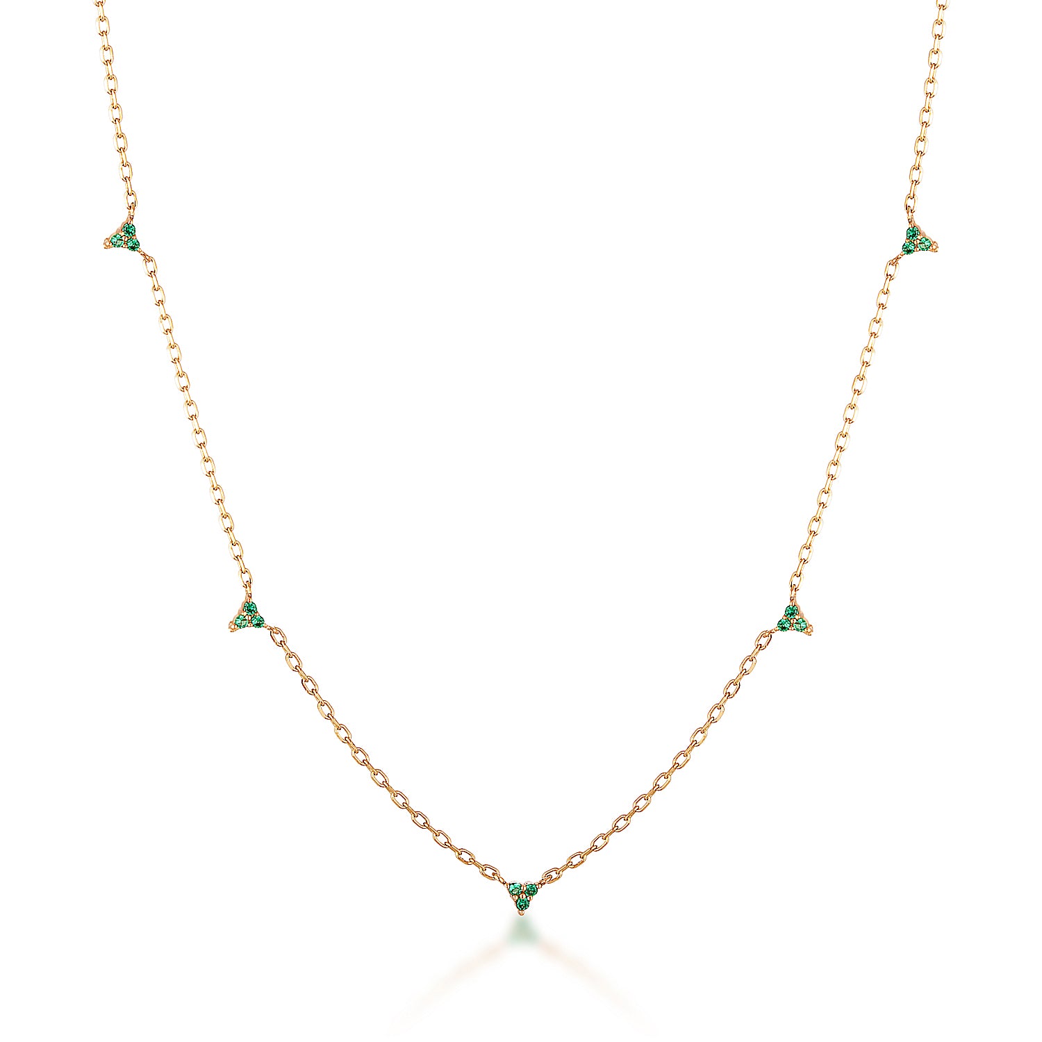 14K Gold Double Sided Necklace image 0