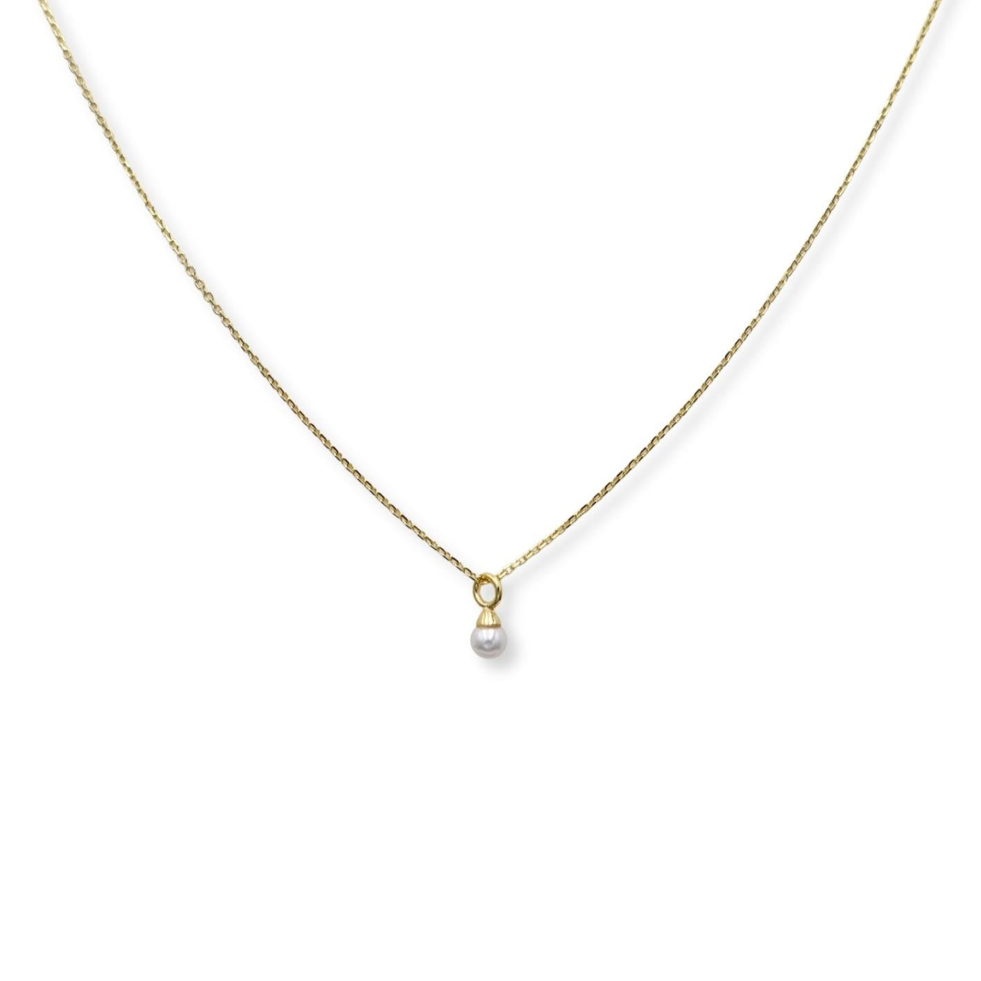 Cavier Pearl Gold Plated Silver Necklace image 0