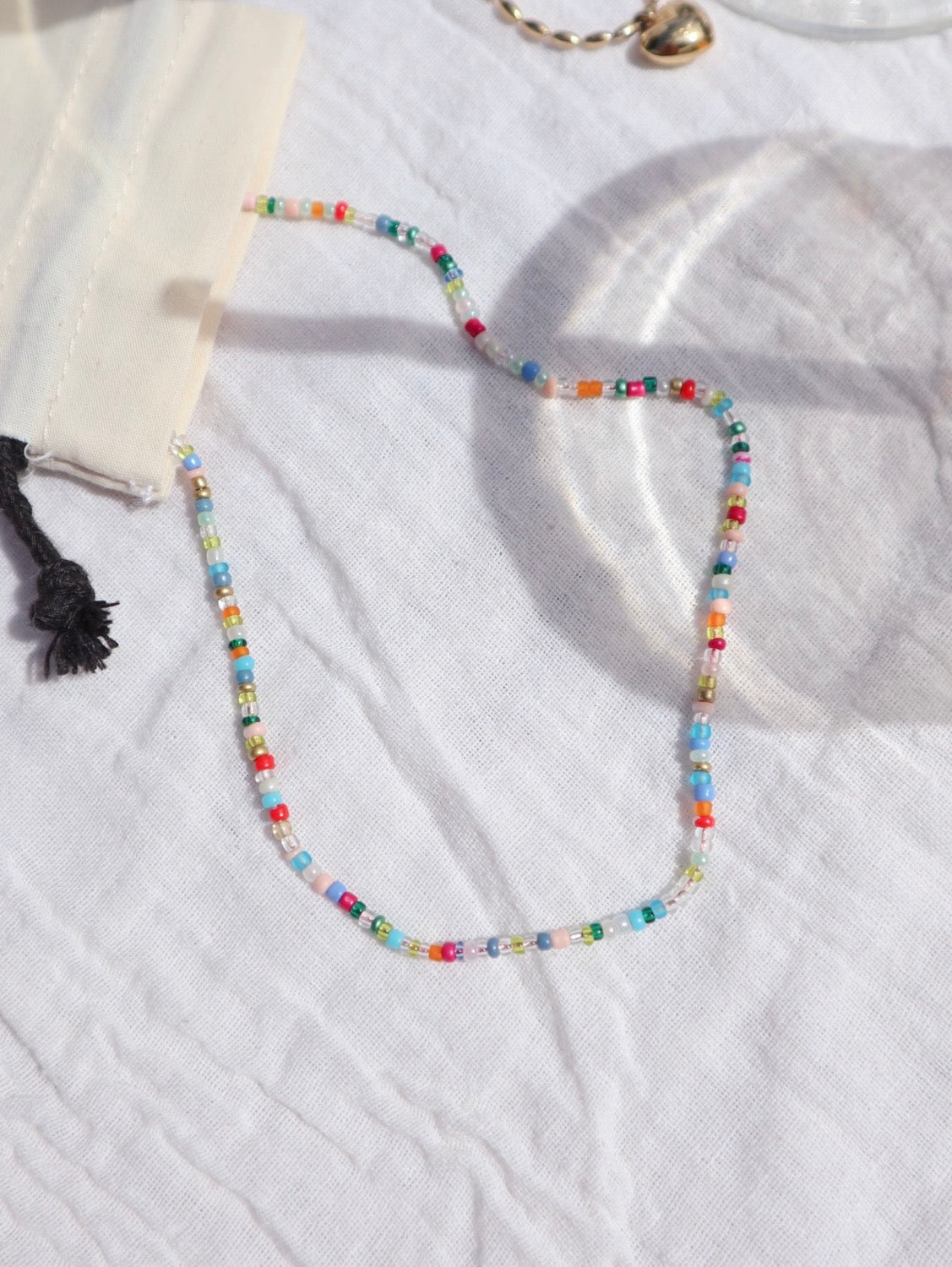 Multi Color Summer Beaded Necklace image 0