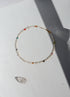 Multicolor Color Ball Pearl Silver Necklace image 5