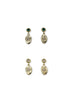 Green Star Stud Earrings image 0
