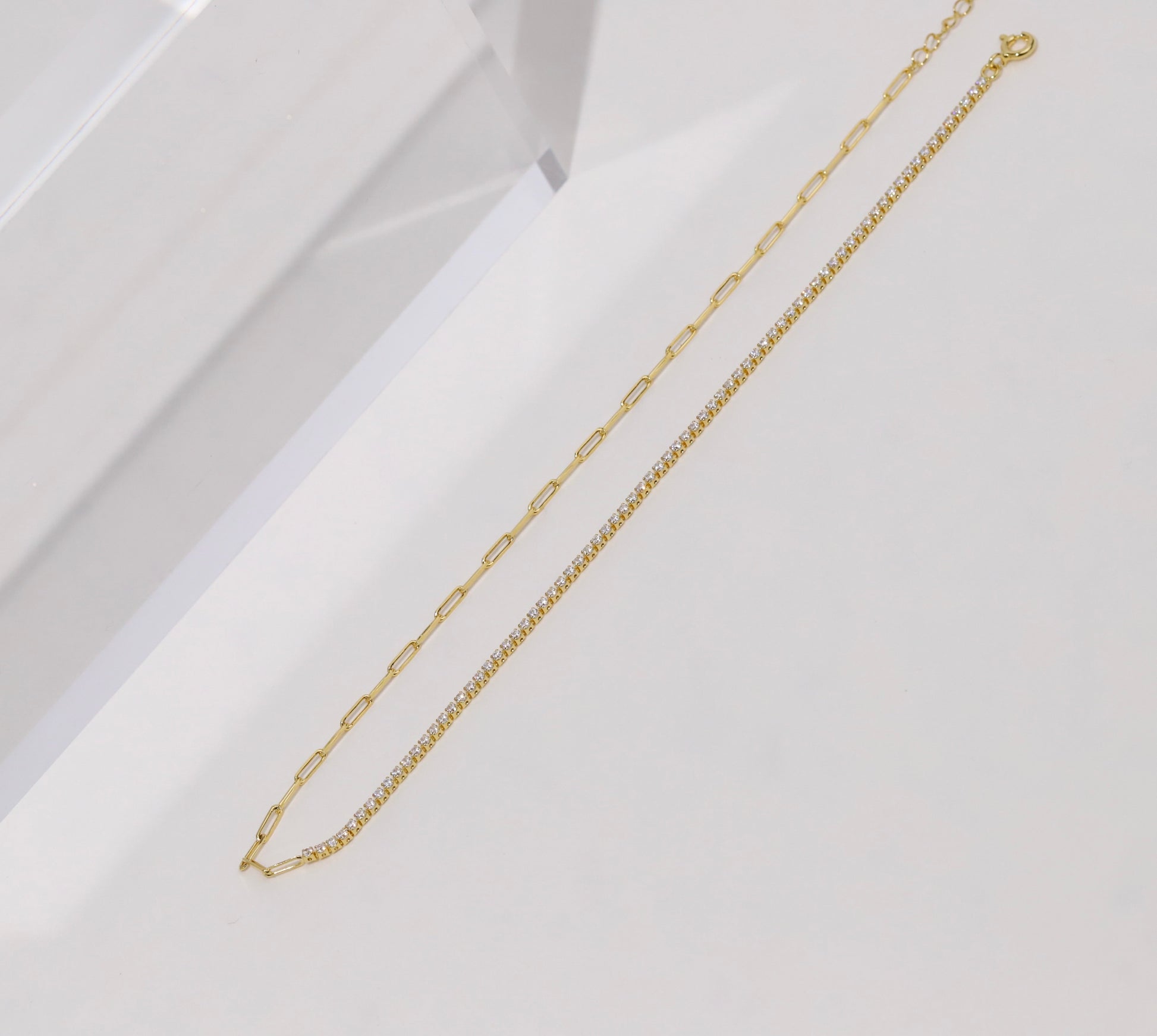 SBC006 Glow Tennis Link Wrap Bracelet / Choker image 3