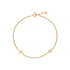 14K Gold Side Cross Bracelet image 0