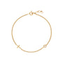 14K Gold Side Cross Bracelet image 0