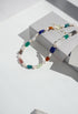 Multicolor Natural Stone Choker Silver Necklace image 2