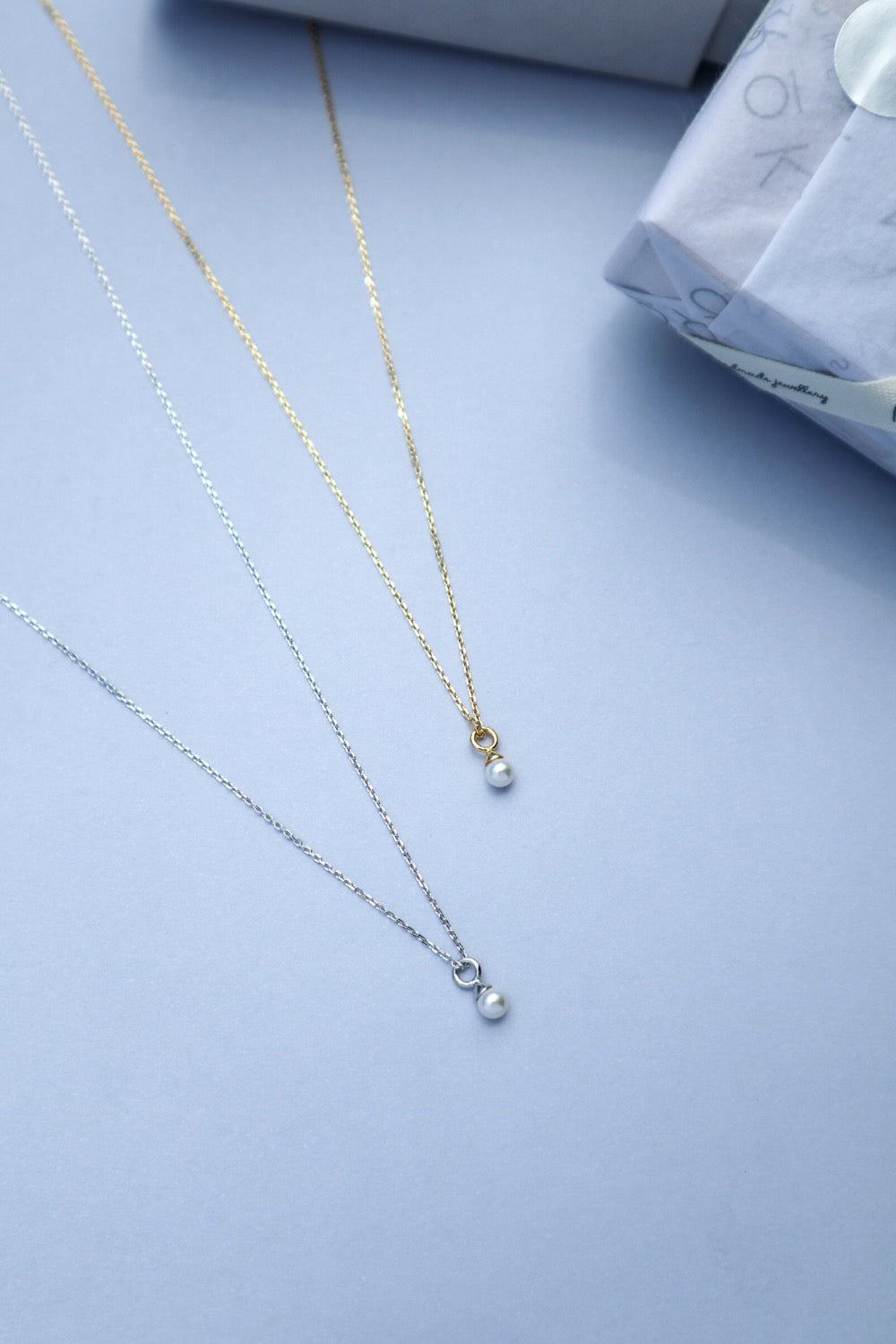 Cavier Pearl Gold Plated Silver Necklace image 2