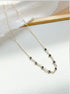 14K Gold Black Rough Diamond Necklace image 0