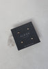 4 Shapes Gold Plated Silver Stud Earrings Set image 2