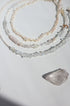 Rock Crystal + Freshwater Pearl Beaded Silver Necklace image 4
