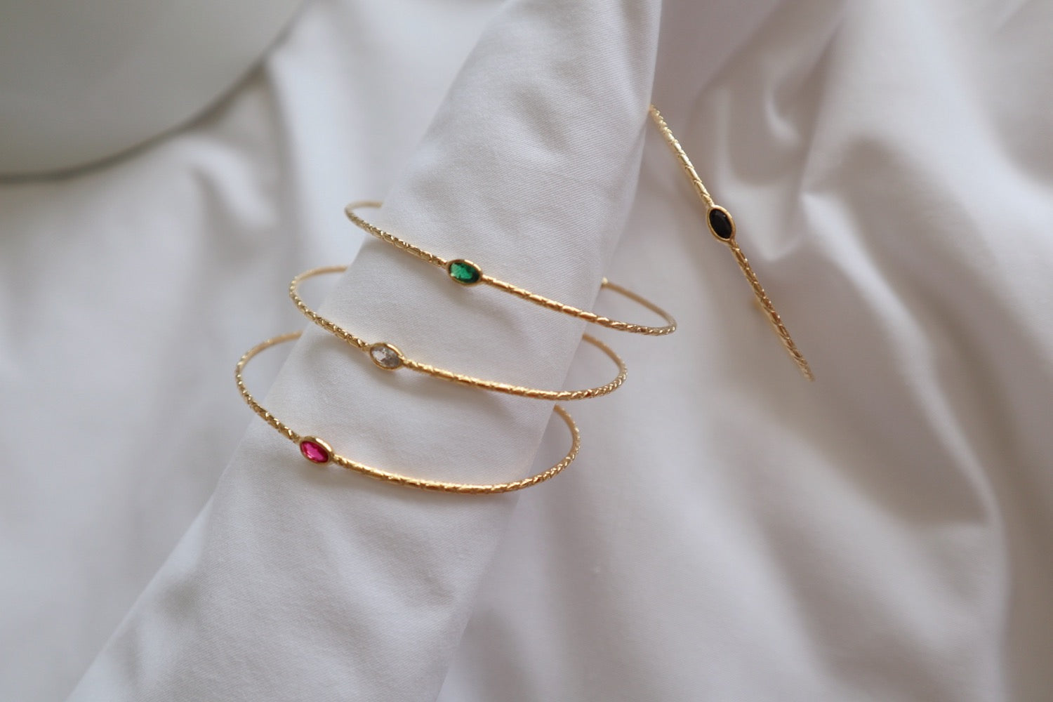 Simple Stone Bangle image 0