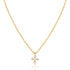 14K Gold Cross Necklace image 0